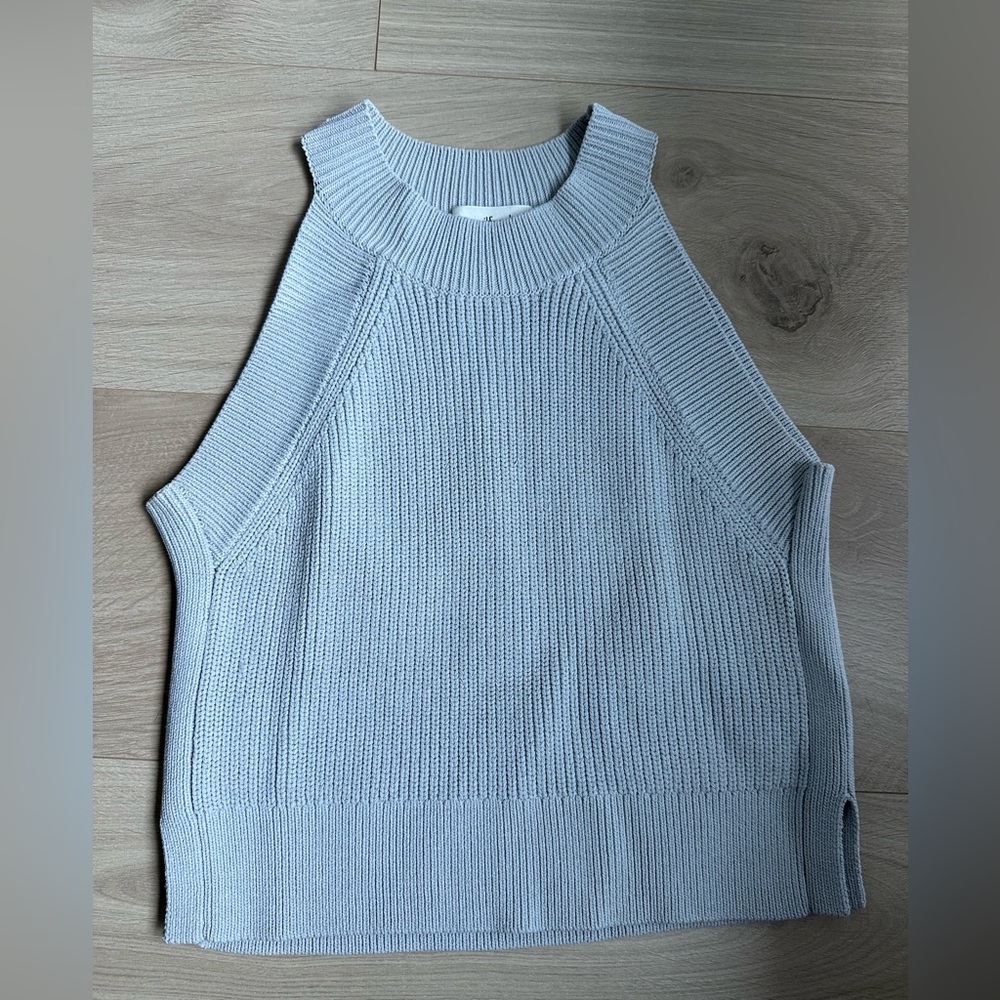 Aritzia Wilfred grey crevier sweater tank top XS